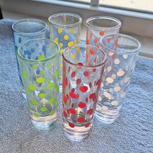 Colorful Polka Dot Shot Glass Set